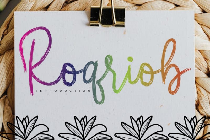 Roqriob Brush Font