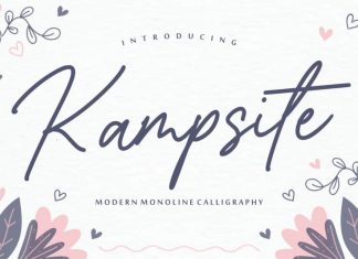 Kampsite Monoline Script Font