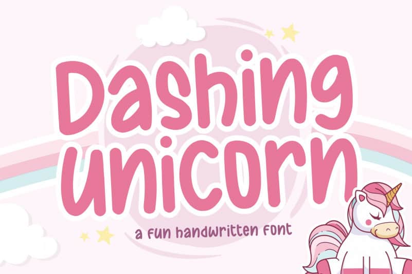 Dashing Unicorn Handwritten Font