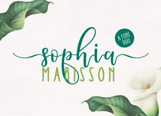 Sophia Marisson Script Font Duo
