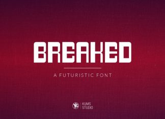 Breaked Display Font