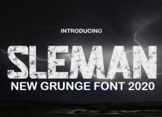 Sleman Display Font