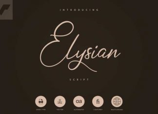 Elysian Script Typeface