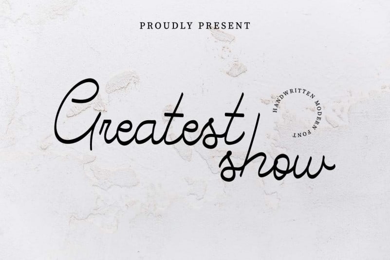 Greatest Show Handwritten Font