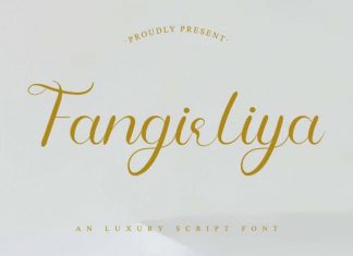 Fangirliya Calligraphy Font