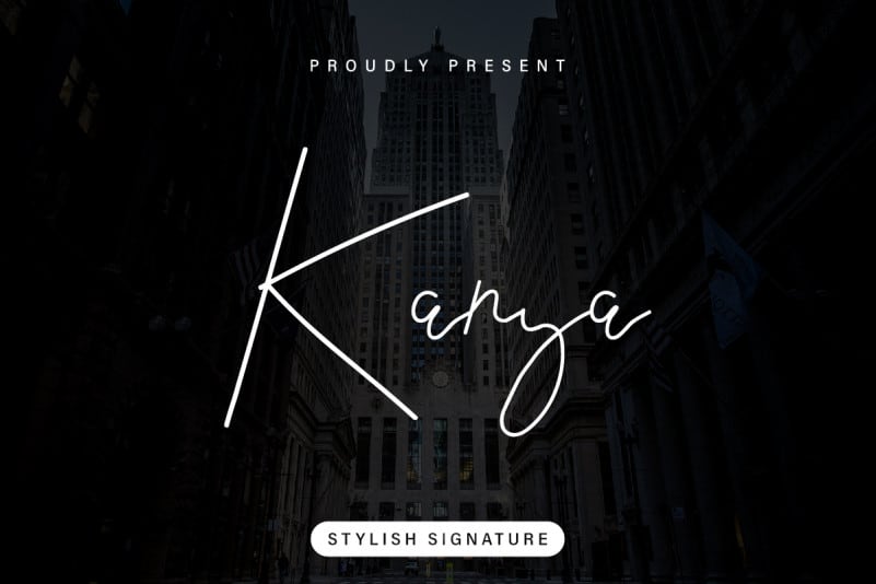 Kanya Signature Font