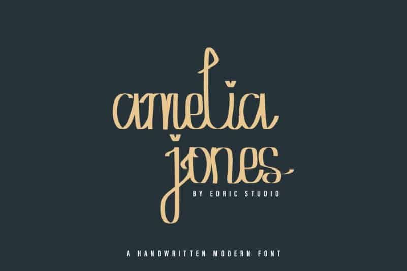 Amelia Jones Handwritten Font