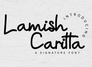 Lamish Caritta Signature Font
