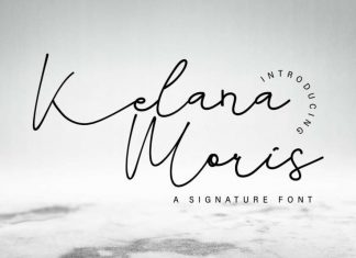Kelana Moris Handwriting Font