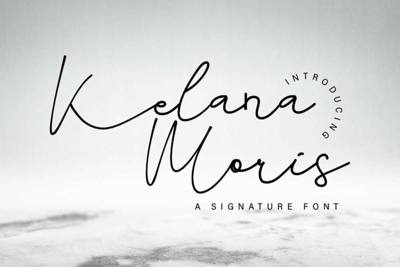 Kelana Moris Handwriting Font