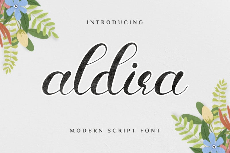 Aldira Calligraphy Font