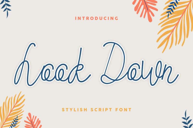 Look Down Stylish Script Font