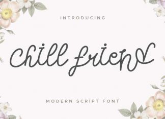Chill Friend Modern Script Font