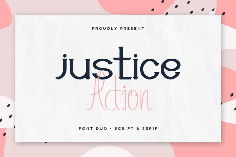 Justice Action Font Duo
