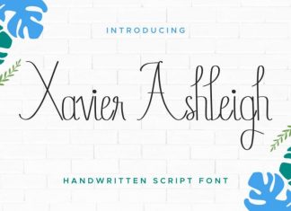 Xavier Ashleigh Calligraphy Font