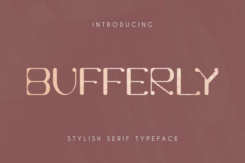 Bufferly Serif Font