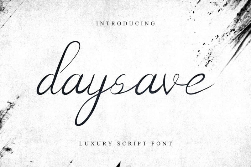 Daysave Calligraphy Font