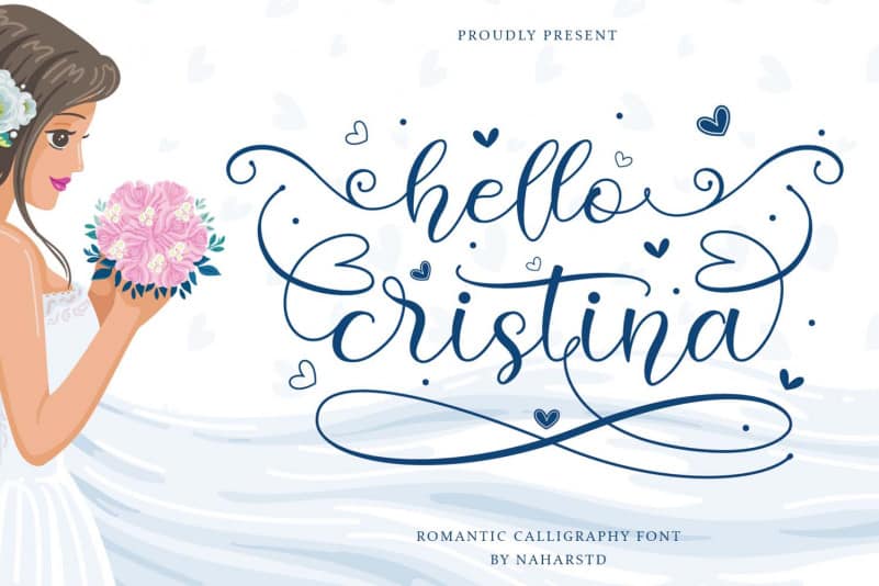Hello Cristina Calligraphy Font