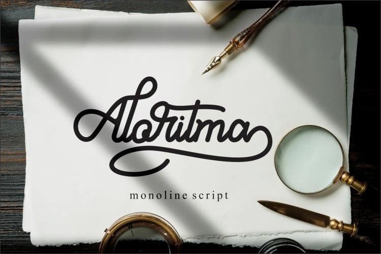 Aloritma Script Font