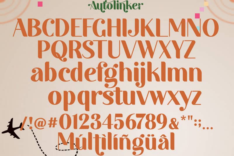 Autolinker Fancy Ligature Font Befonts Com