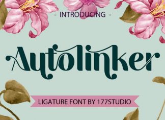 Autolinker – Fancy Ligature Font
