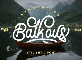 Balkous Script Font