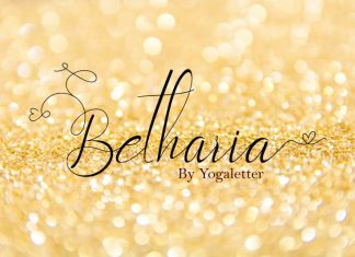 Betharia Calligraphy Font