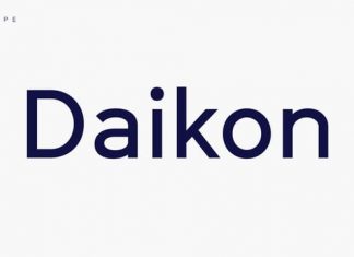 Daikon Sans Serif Font