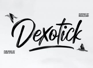 Dexotick Brush Font