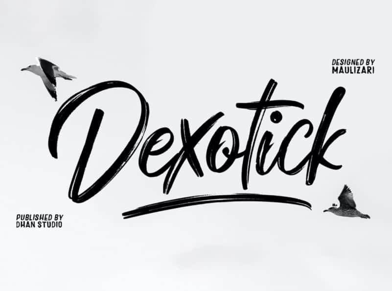 Dexotick Brush Font - Download Free Font