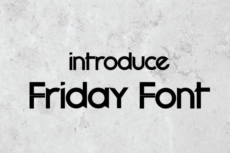 Friday Sans Serif Font
