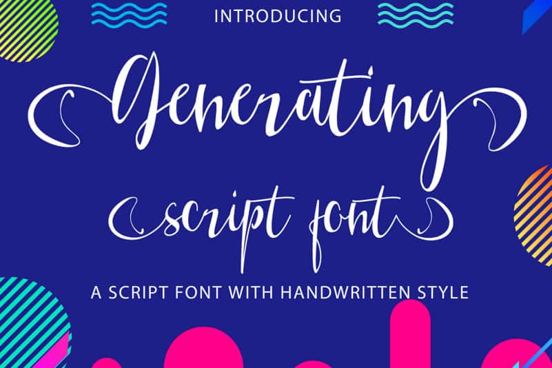 Generating Script Demo Font