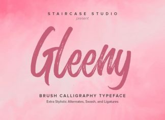 Glenny Brush Font