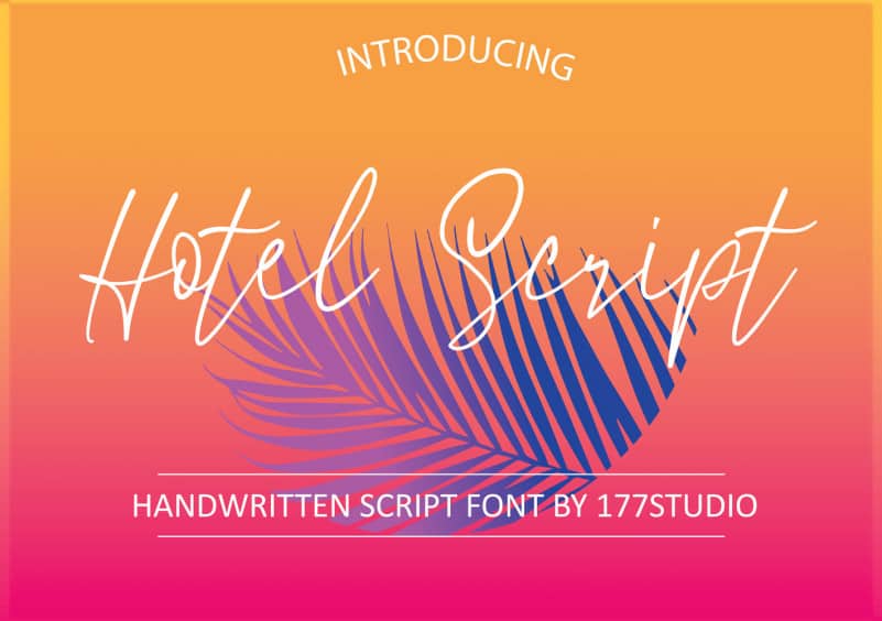 Hotel Handwritten Font