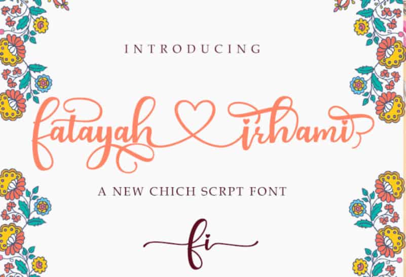 Fatayah Irhami Script Font