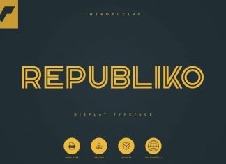 Republiko Display Typeface
