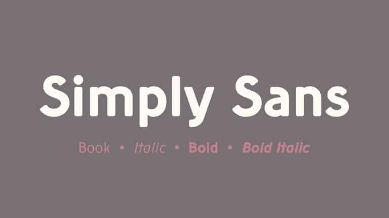 Simply Sans Serif Font