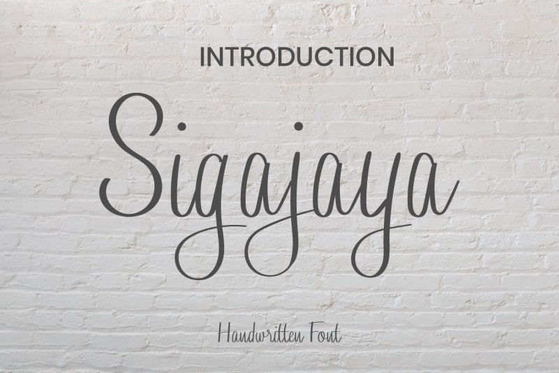 Sigajaya Handwritten Font