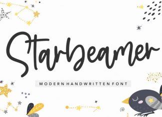 Starbeamer Modern Handwritten font