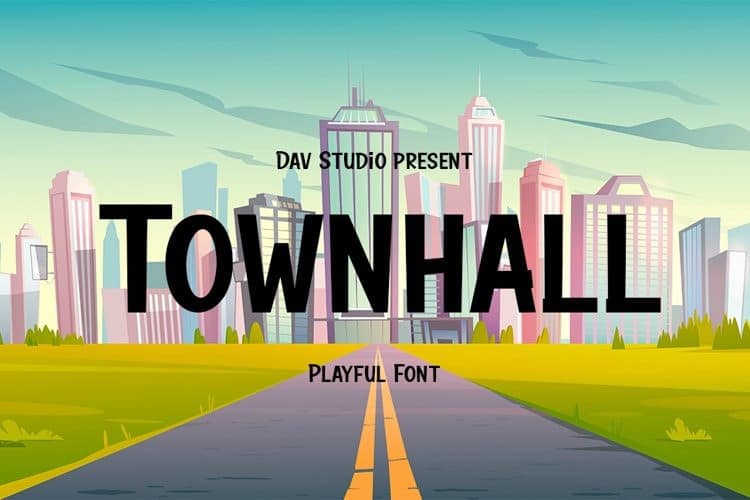 Townhall Display Font