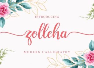 Zolleha Calligraphy Font