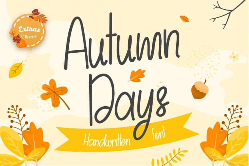 Autumn Days Handwritten Font