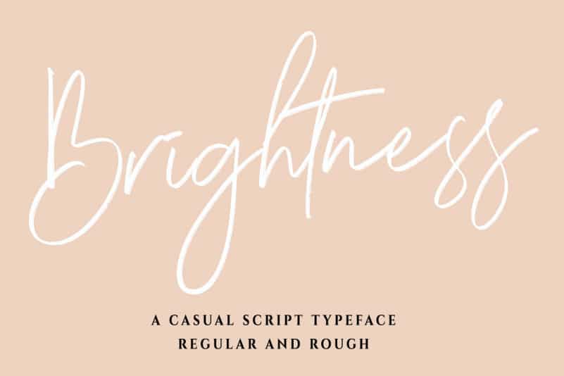 Brightness Script Font