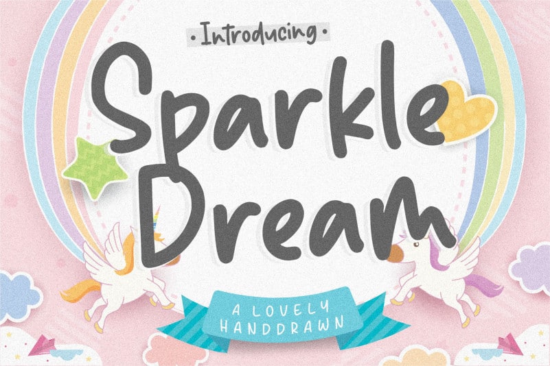 Sparkle Dream Lovely Handdrawn Font