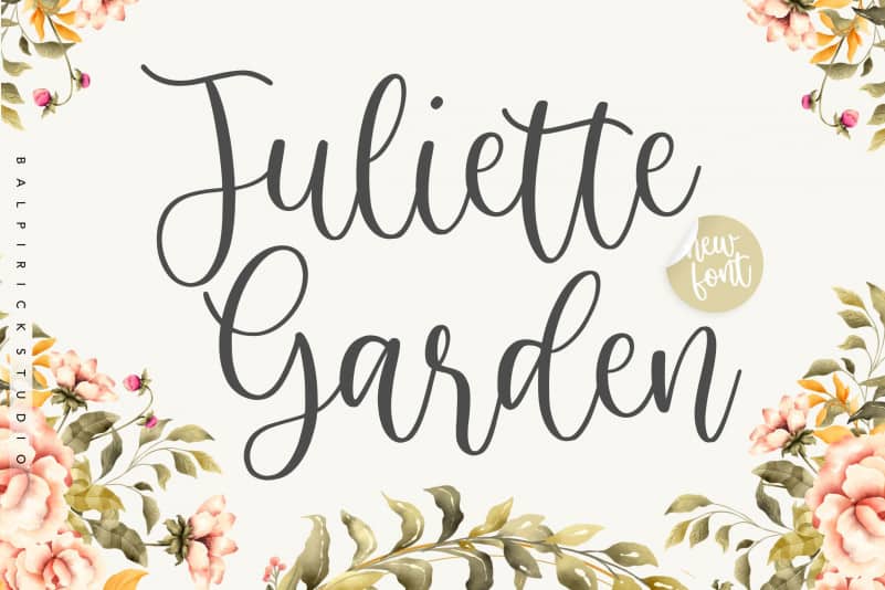Juliette Garden Modern Calligraphy Font
