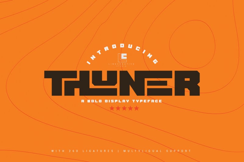 Thuner Display Font
