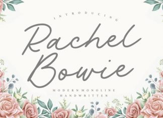 Rachel Bowie Monoline Handwritten Font