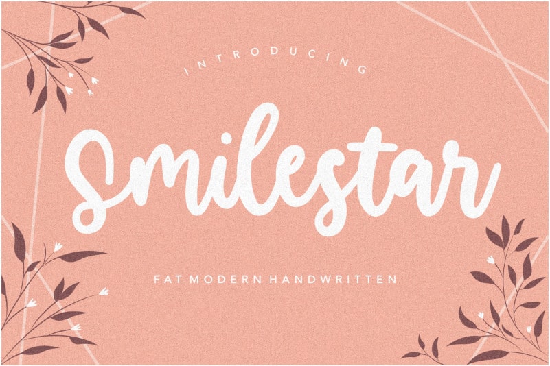 Smilestar Modern Handwritten Font