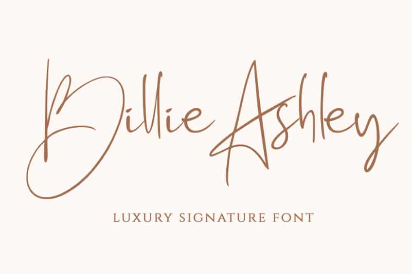 Billie Ashley Handwritten Font