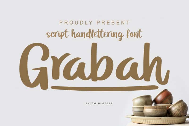 Grabah Script Font